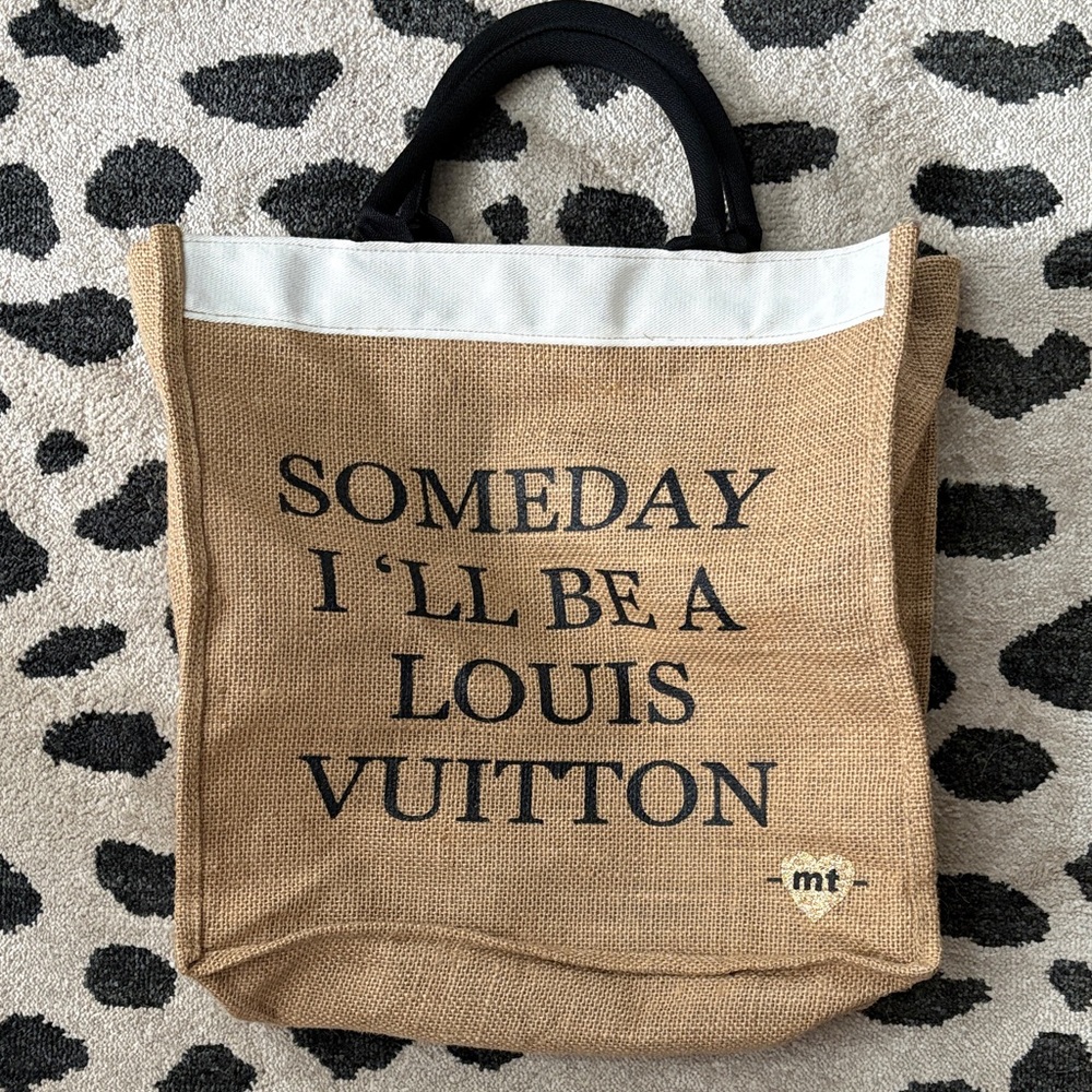 Chic Tan and Black Tote Bag